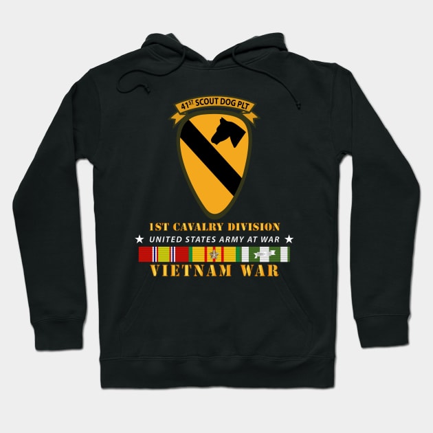 41st  Scout Dog Platoon 1st Cav - VN SVC wo Top Hoodie by twix123844